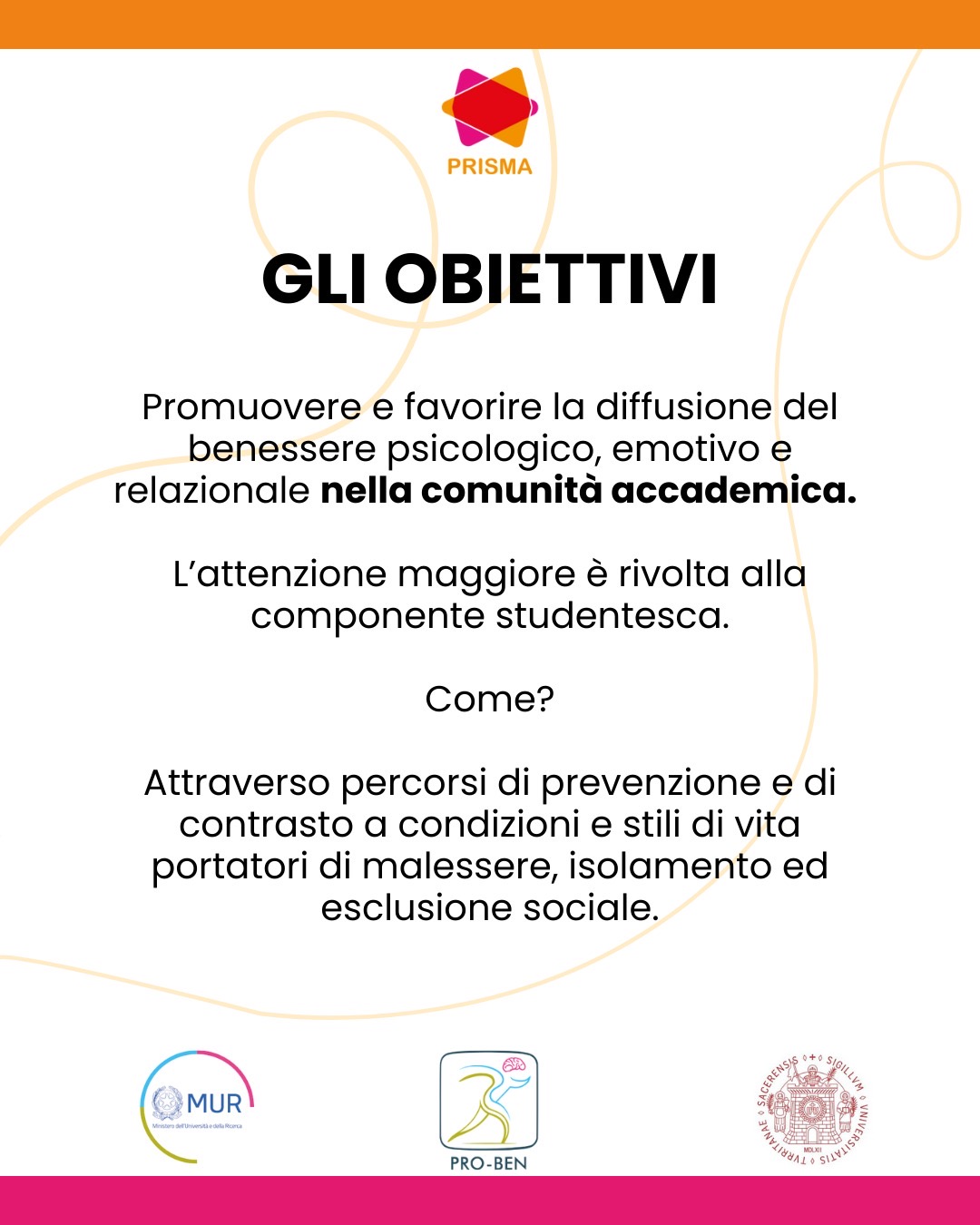 PRISMA: Promuovere Risorse Individuali e Sociali nel Mondo Accademico - Università per il Benessere
