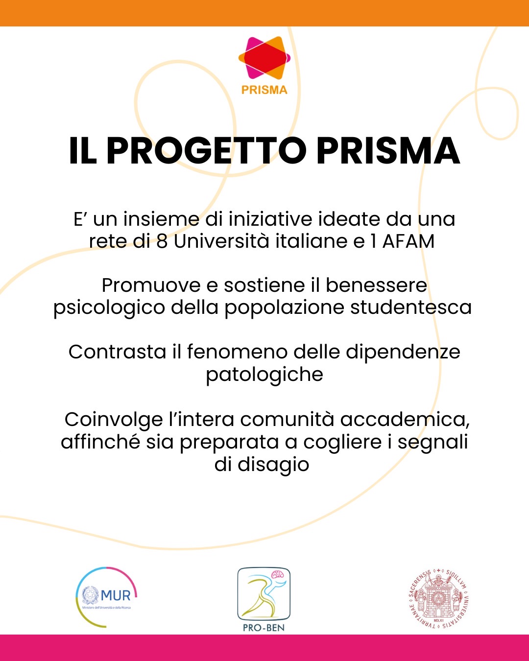 PRISMA: Promuovere Risorse Individuali e Sociali nel Mondo Accademico - Università per il Benessere