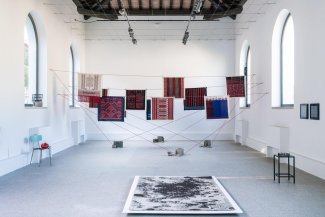 veduta della mostra al Museo Nivola