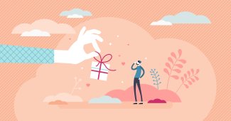 ragazzo riceve regalo