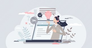 ragazza fornisce informazioni