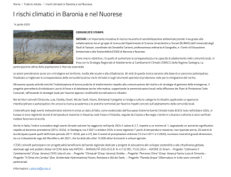 Progetto di rete fra i CEAS della Baronia e del Nuorese e l'Università di Sassari 
