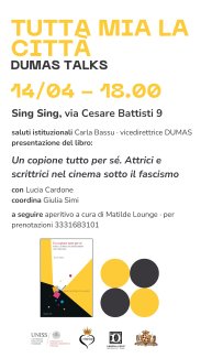 DUMAS Talks - "Un copione tutto per sé. Attrici e scrittrici nel cinema italiano sotto il fascismo